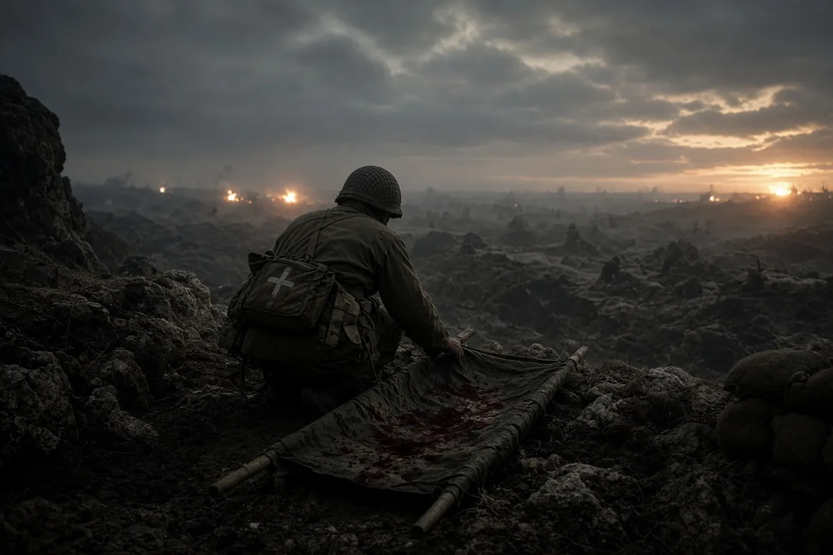Doss continued his efforts until all reachable wounded were evacuated from the ridge.
