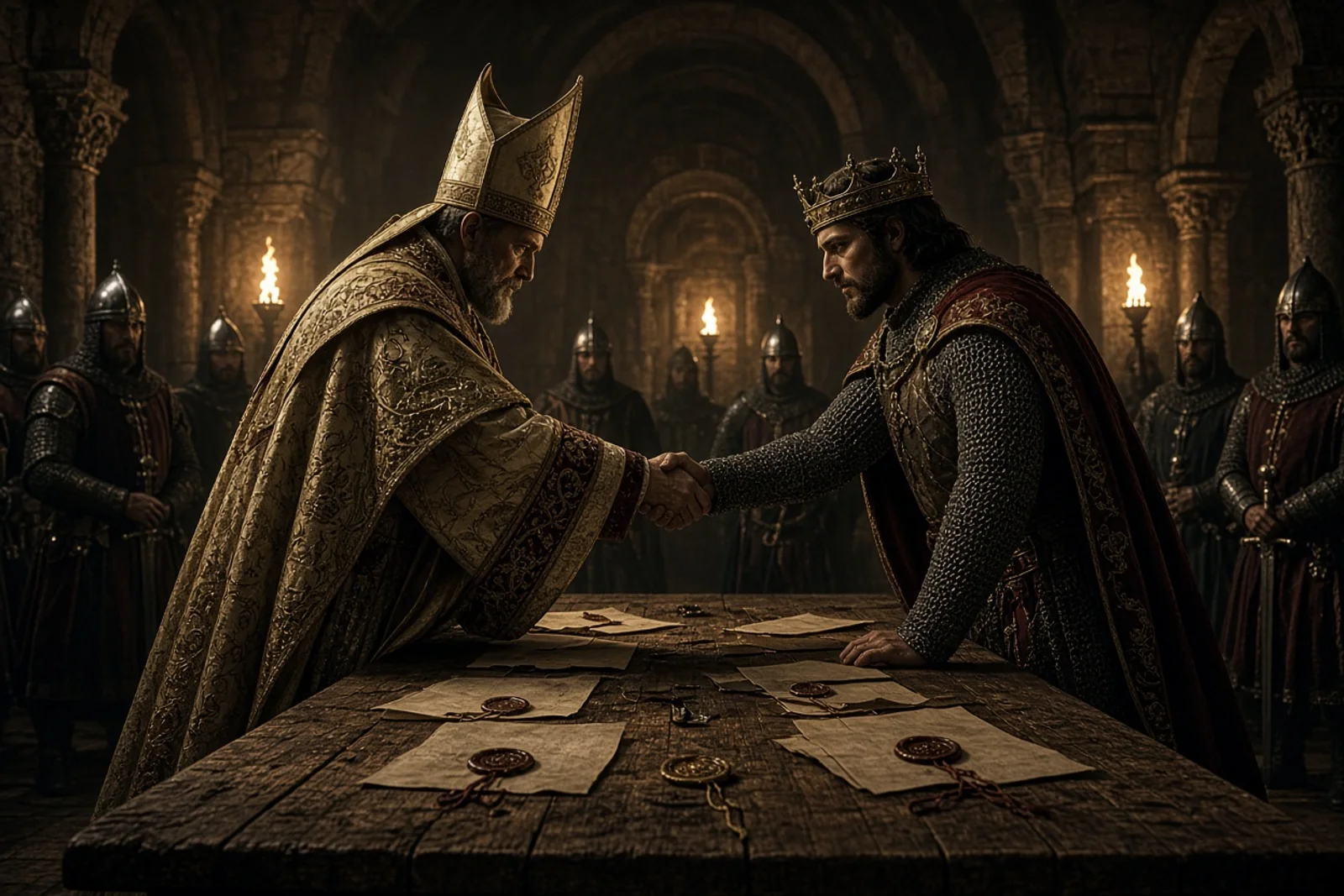 St. Thomas Becket Reconciles with Henry II Briefly