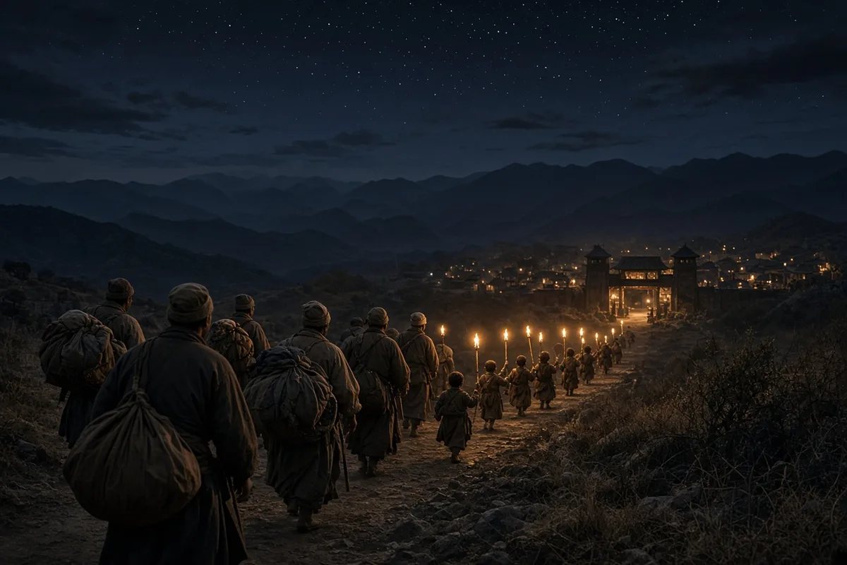 Aylward successfully led the orphans to safety in a remote area beyond the Yellow River in 1940.