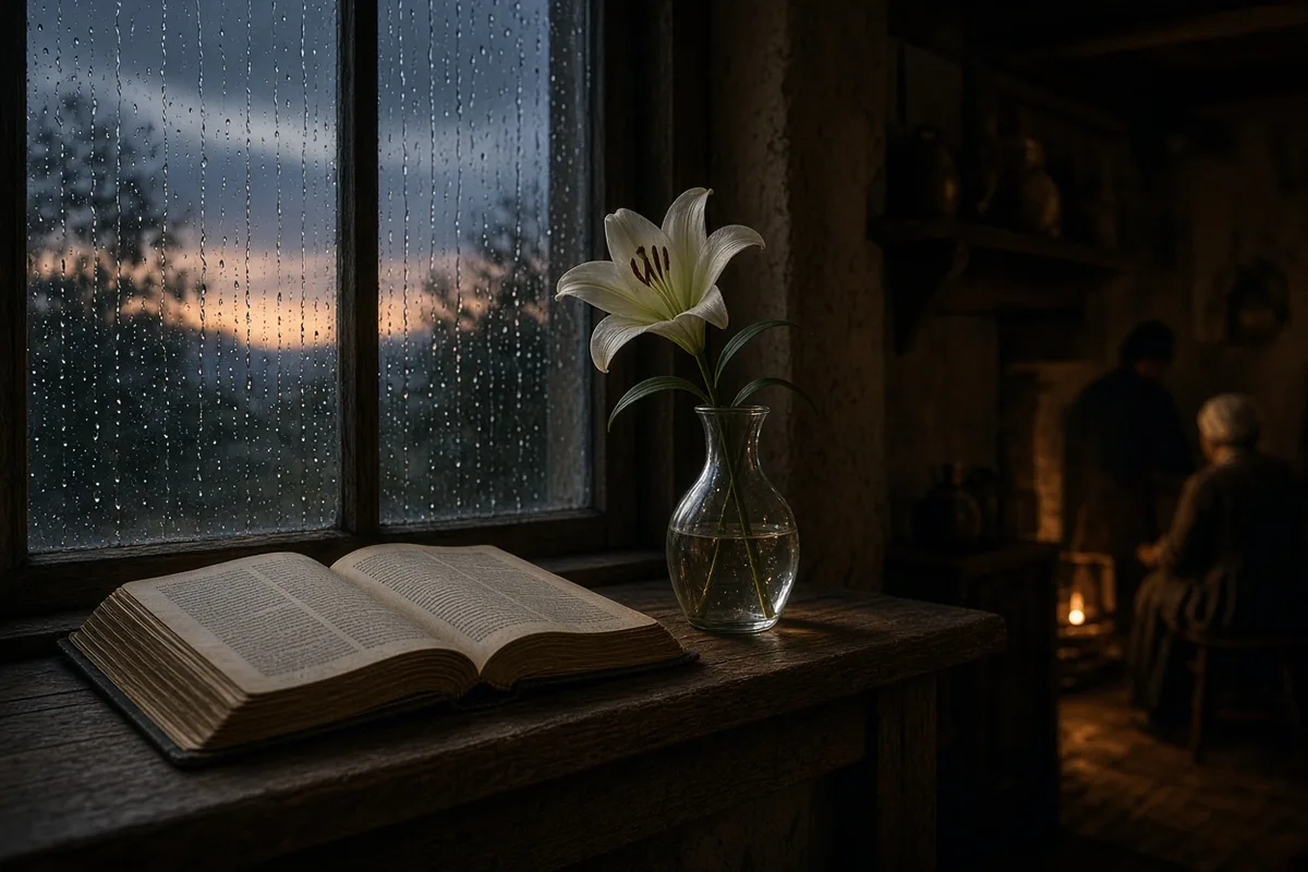 Griffiths described a culminating moment of conversion while contemplating Scripture in his rooms during the autumn of 1931.