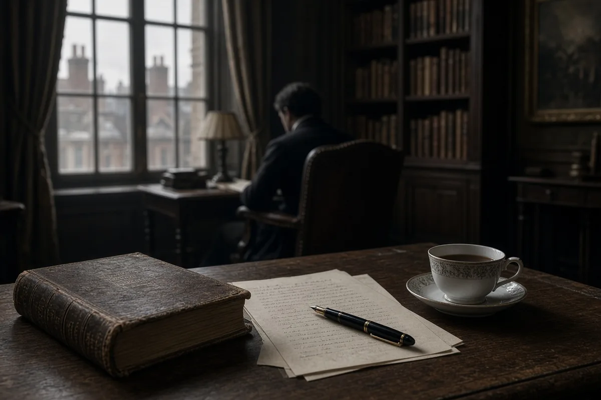T. S. Eliot drafted sections of his Ash Wednesday poem in a private London study during 1927.