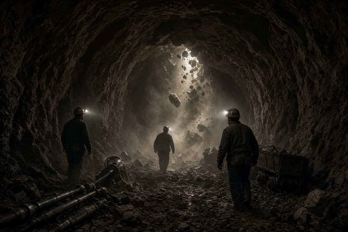 A collapse at the San José mine trapped thirty-three miners 700 meters underground.