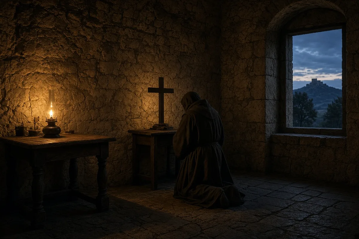 Scholastica prayed that a storm would detain her brother Benedict overnight.