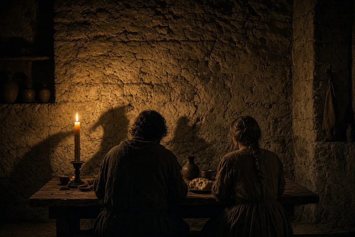 The storm forced the brother and sister to converse together until dawn.