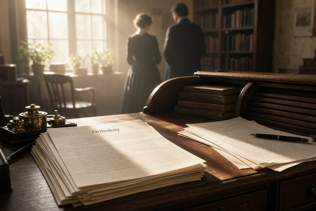 The completed book served as Chesterton’s public confession of Christian orthodoxy.