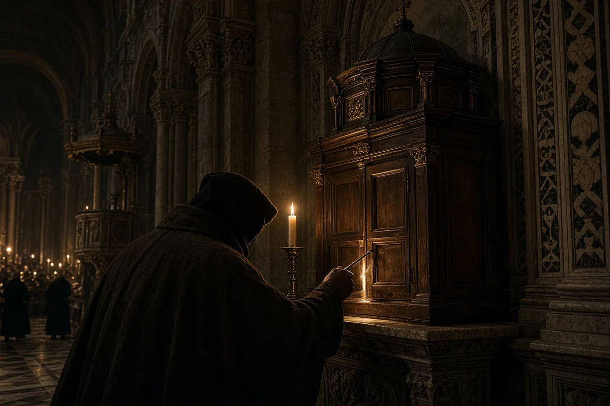 Consecrated hosts were stolen from a tabernacle in Siena in 1730.