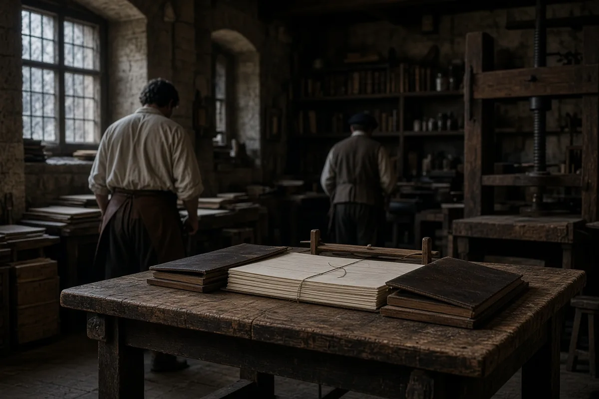 The completed edition was bound and distributed, enabling later Reformation translations.