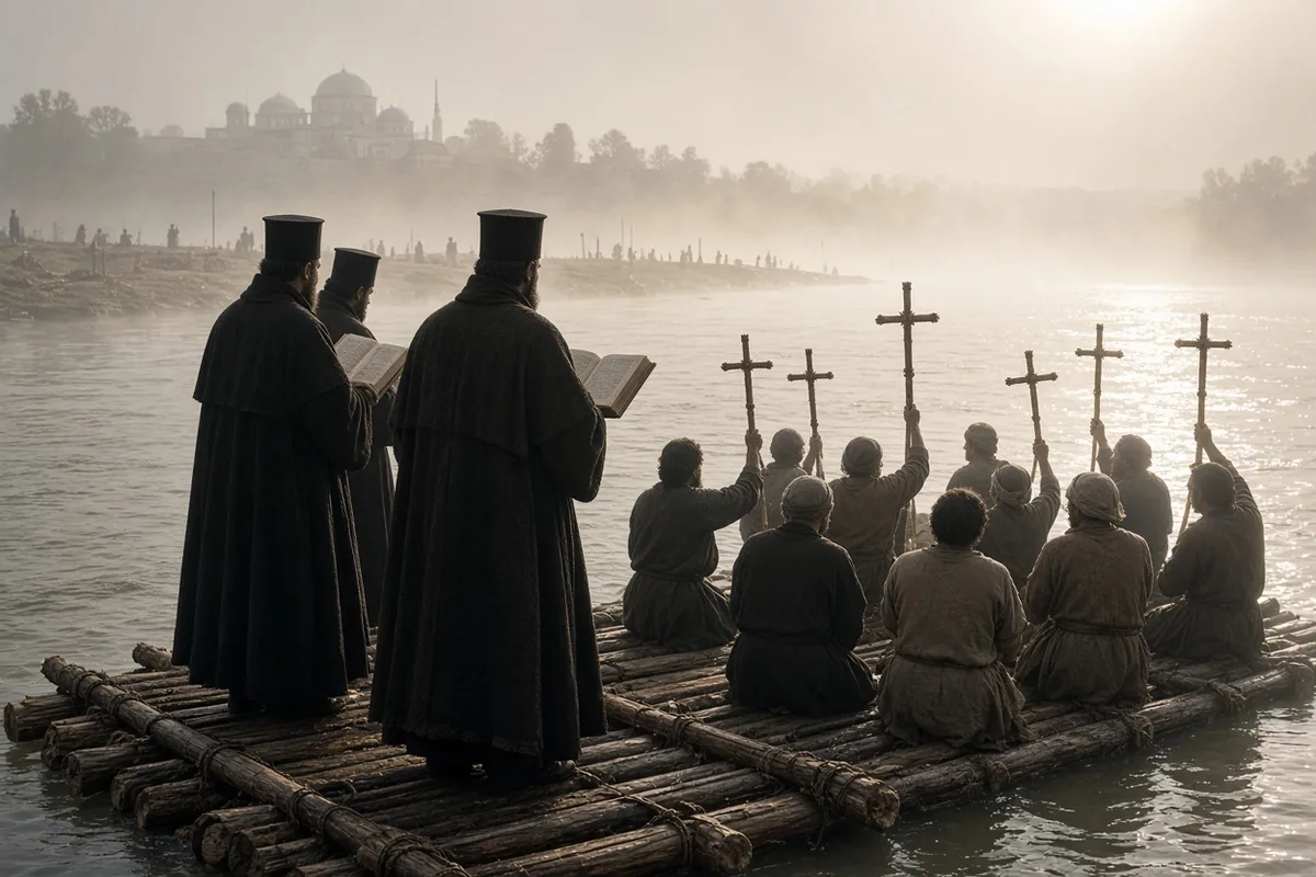 Greek priests from Constantinople conducted the baptisms that joined the East Slavs to Christian Europe.