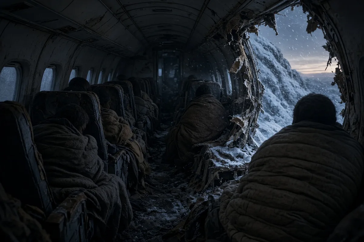The survivors used the fuselage as their primary shelter against the freezing mountain conditions for over two months.