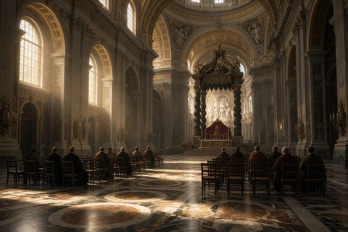 Pope John XXIII opened the Second Vatican Council on October 11, 1962, inside St. Peter's Basilica.