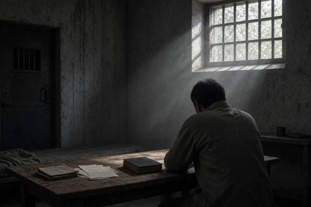 Mangalwadi's 1974 prison encounter with Scripture is presented as the setting for his personal transformation.