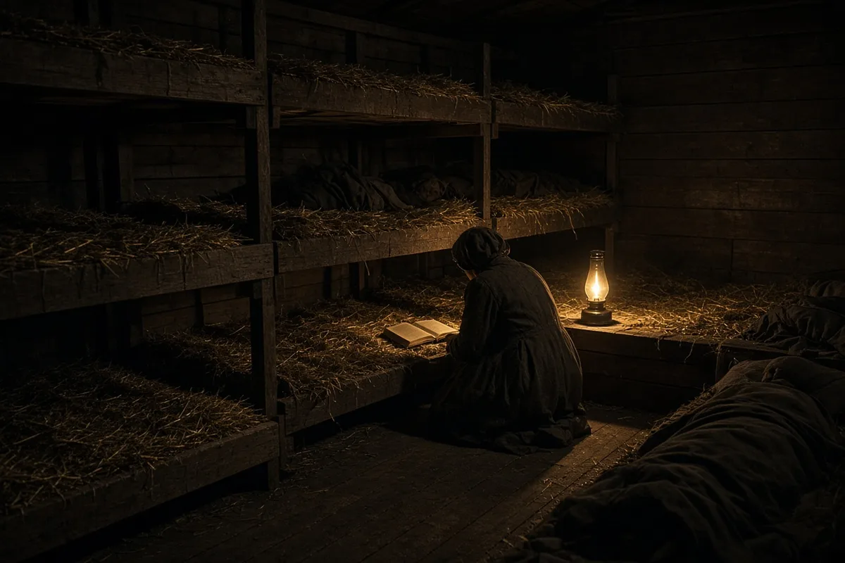 Betsie ten Boom began nightly prayers for the Ravensbrück guards in the women's barracks during 1944.