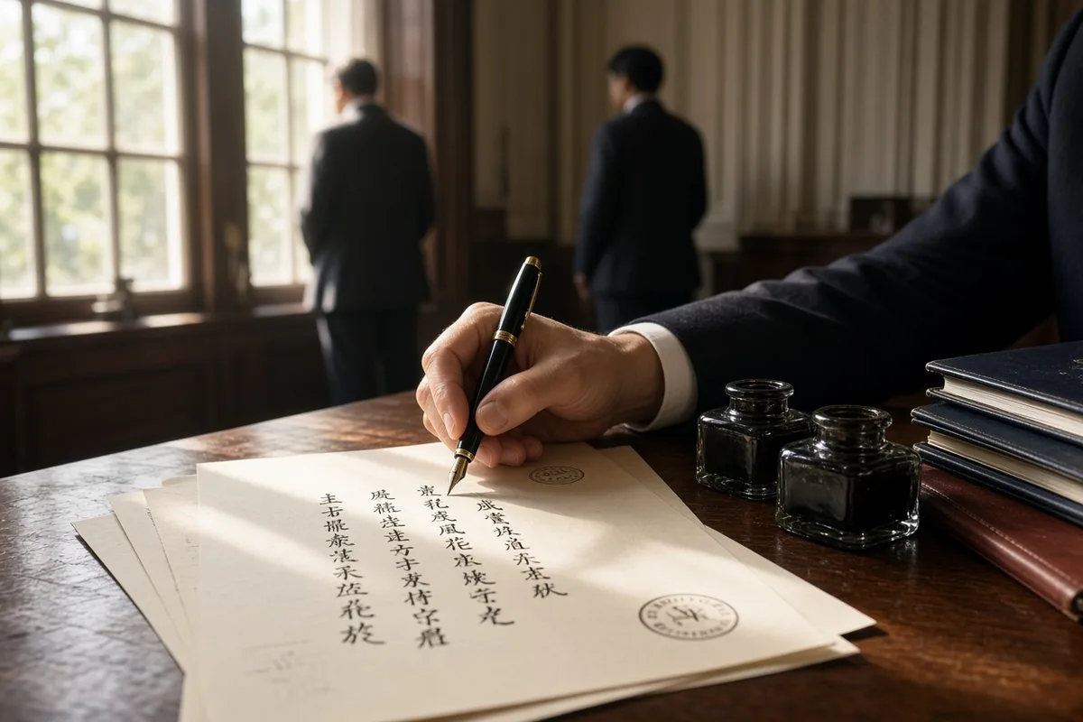 Sugihara hand-wrote each transit visa allowing passage through Japan.