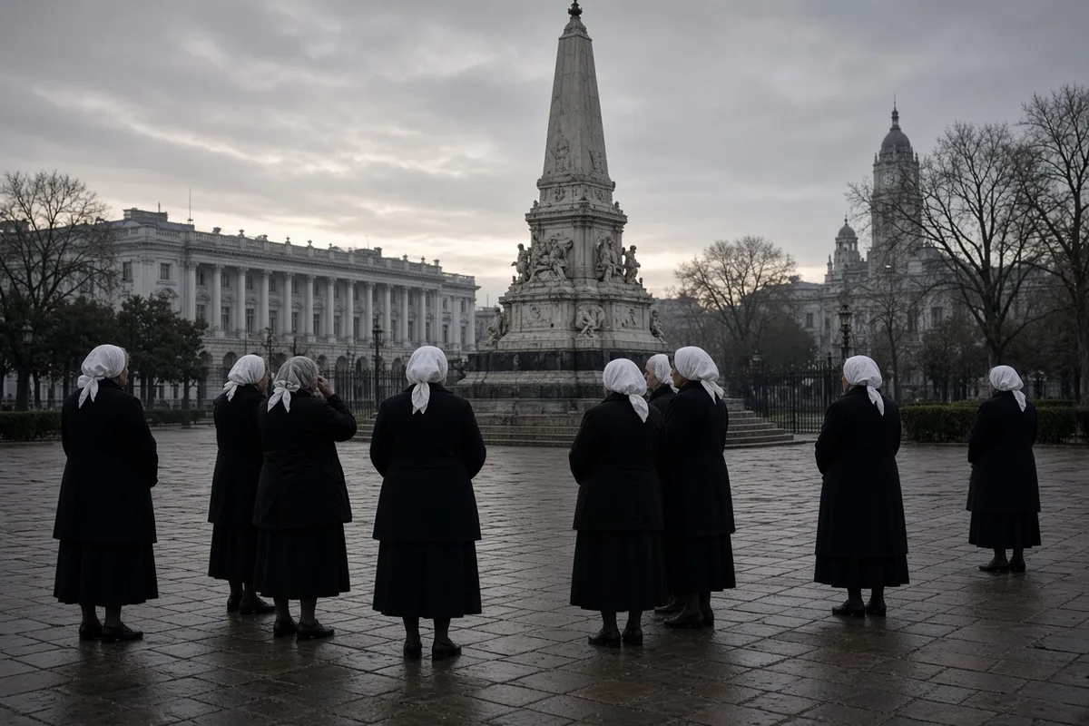 In 1977 the Mothers of the Plaza de Mayo began their weekly silent walks to demand information about their disappeared children.