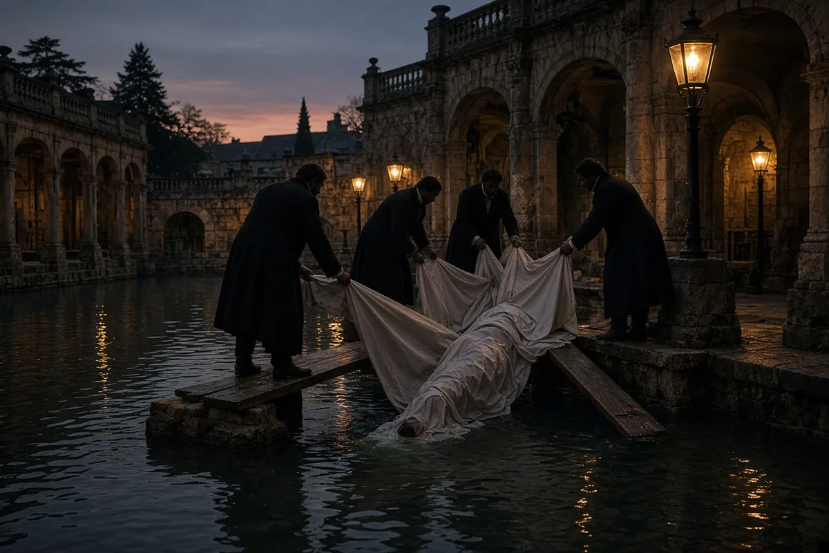 Sister Mary was immersed in the Lourdes waters during her visit.
