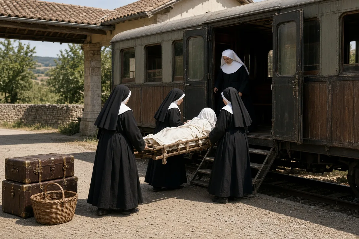 In 1901 Sister Marie-Françoise traveled by train to Lourdes seeking healing at the shrine.