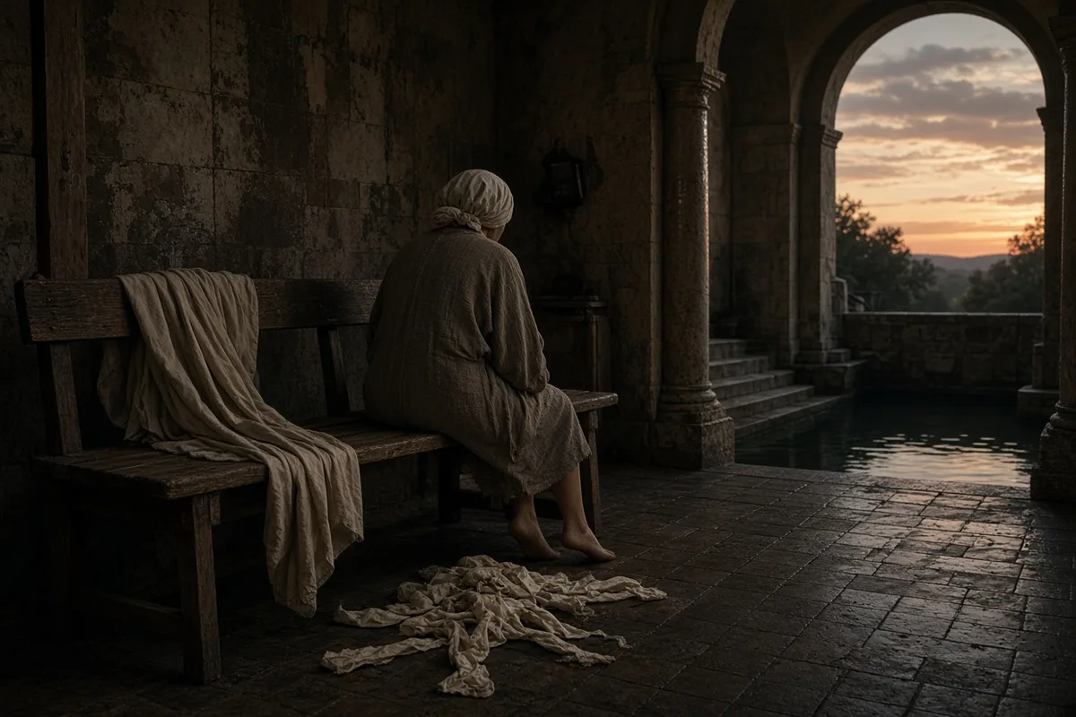 After bathing, the ulcers that had afflicted Sister Marie-Françoise for years were observed to have disappeared.