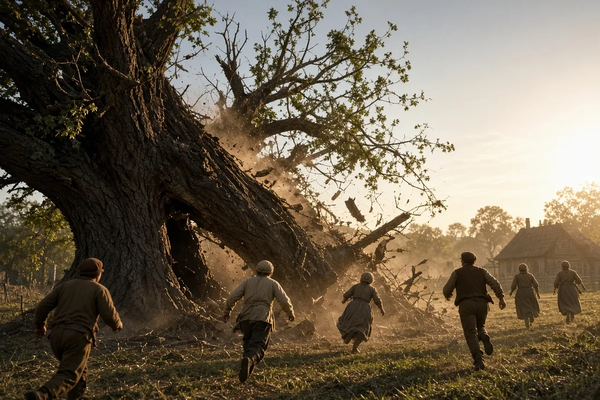 The Donar Oak's collapse demonstrated to the Hessians that their god held no power.