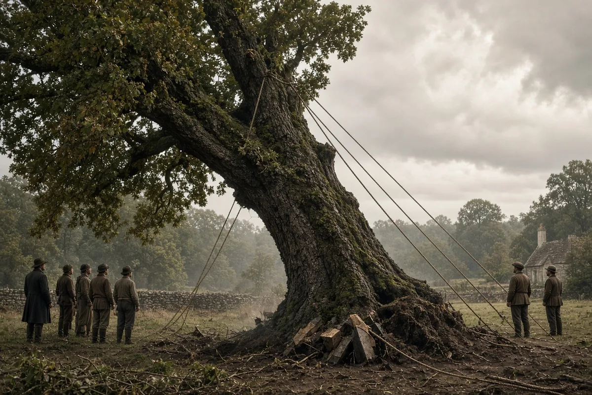 The tree fell without any supernatural interference.