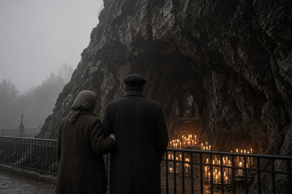 Peter Smith accompanied his sister to the Lourdes sanctuary in 1962.