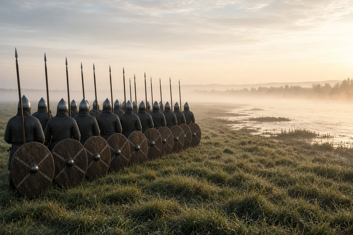 In 955 Otto I assembled his army on the Lechfeld to confront the invading Magyars.