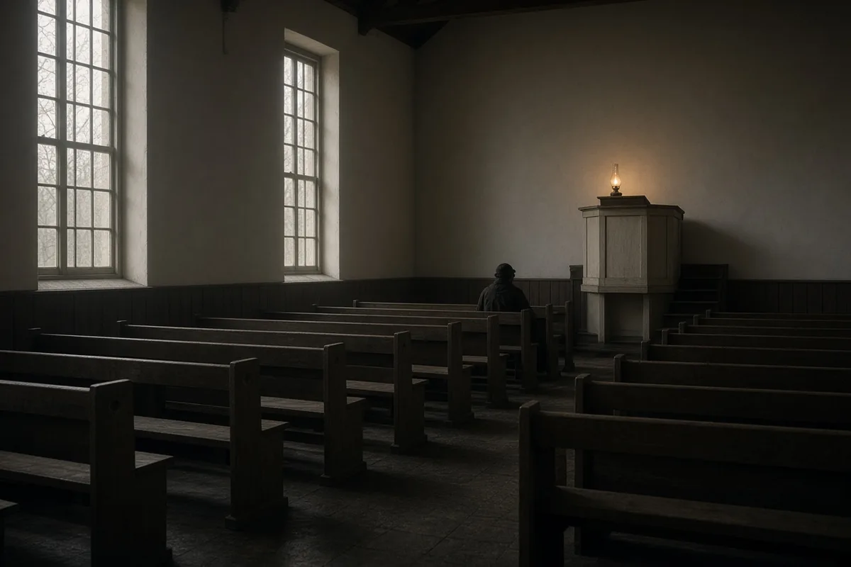 Spurgeon entered the small, sparsely attended chapel whose regular preacher was absent because of the weather.