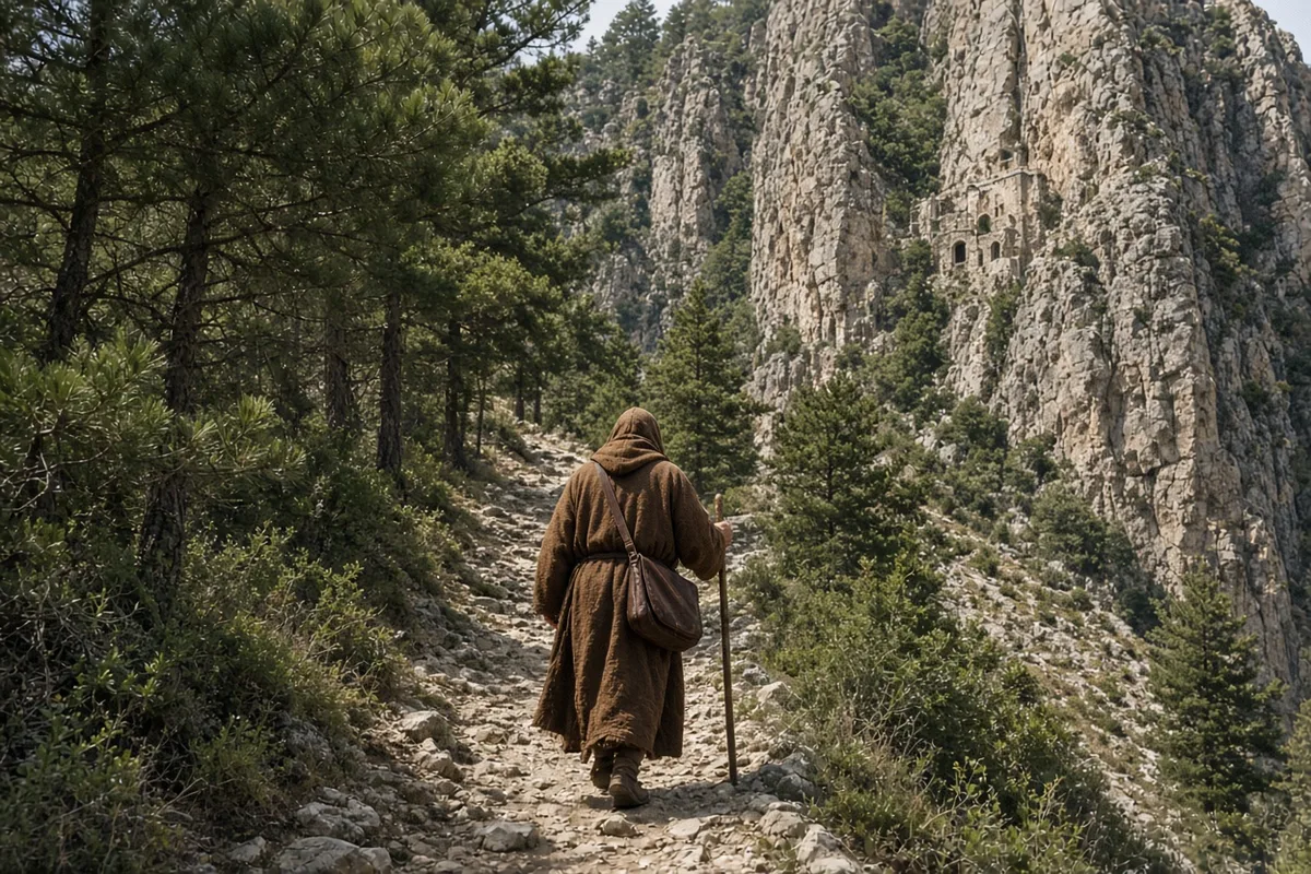 Francis traveled to the remote hermitage on Mount La Verna in 1224 seeking solitude for prayer.