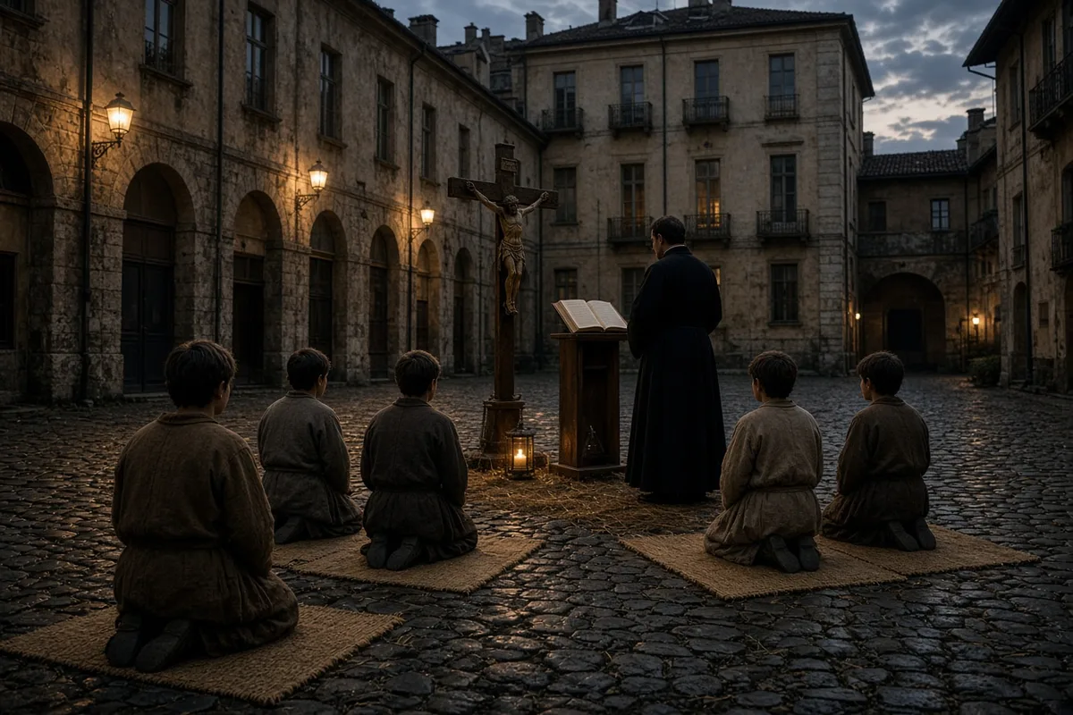 In 1859 Turin, John Bosco formalized his oratories to combine prayer with daily guidance for impoverished youth.