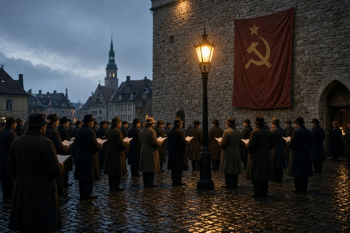 In 1987 Estonians began gathering publicly to sing forbidden national songs as an act of cultural resistance.