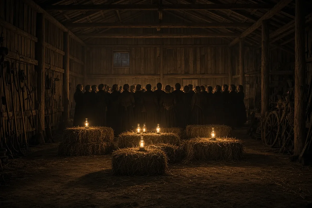 Choirs rehearsed and performed banned Estonian songs in rural hiding places to avoid detection by authorities.