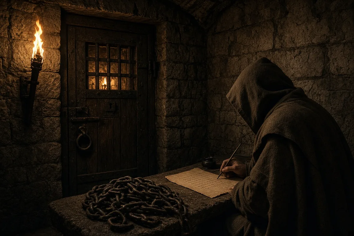 Moments before execution at Constance, Hus continued to pen words of encouragement.