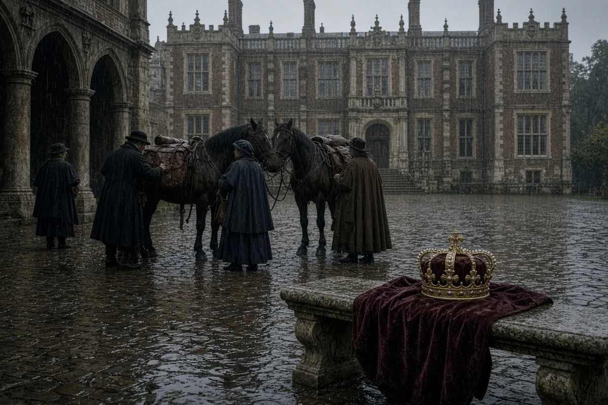 Elizabeth received news of her accession at Hatfield and prepared to travel to London in 1558.
