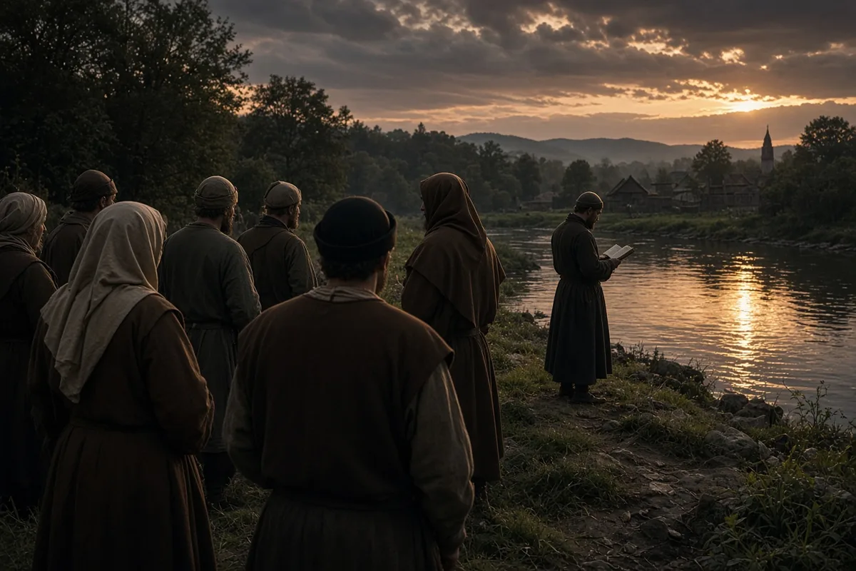 Fox's early public testimonies in 1647 drew small groups who would later form the core of the Religious Society of Friends.