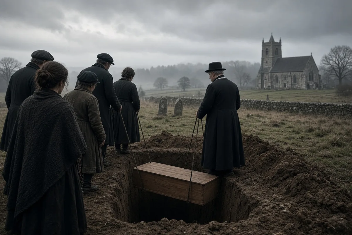 Damien constructed coffins and dug graves for the thousands who died in the settlement, giving them dignified burials.