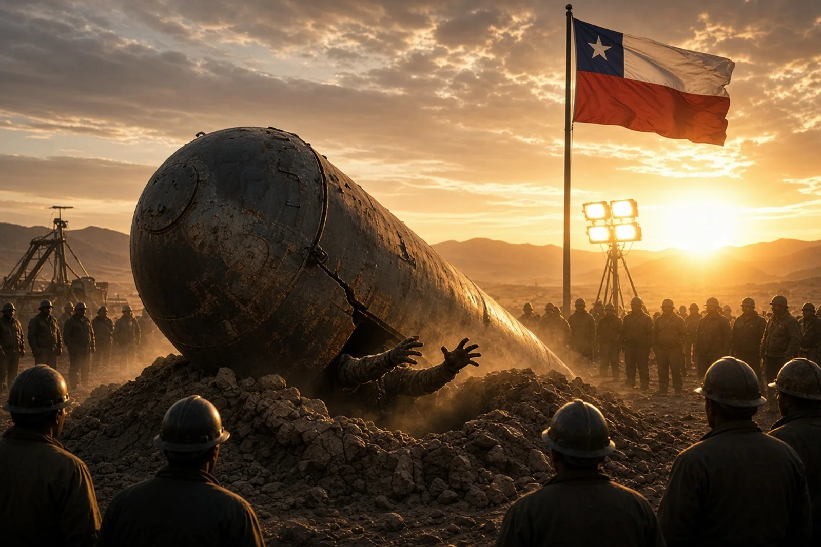All 33 Chilean Miners Come Up Alive