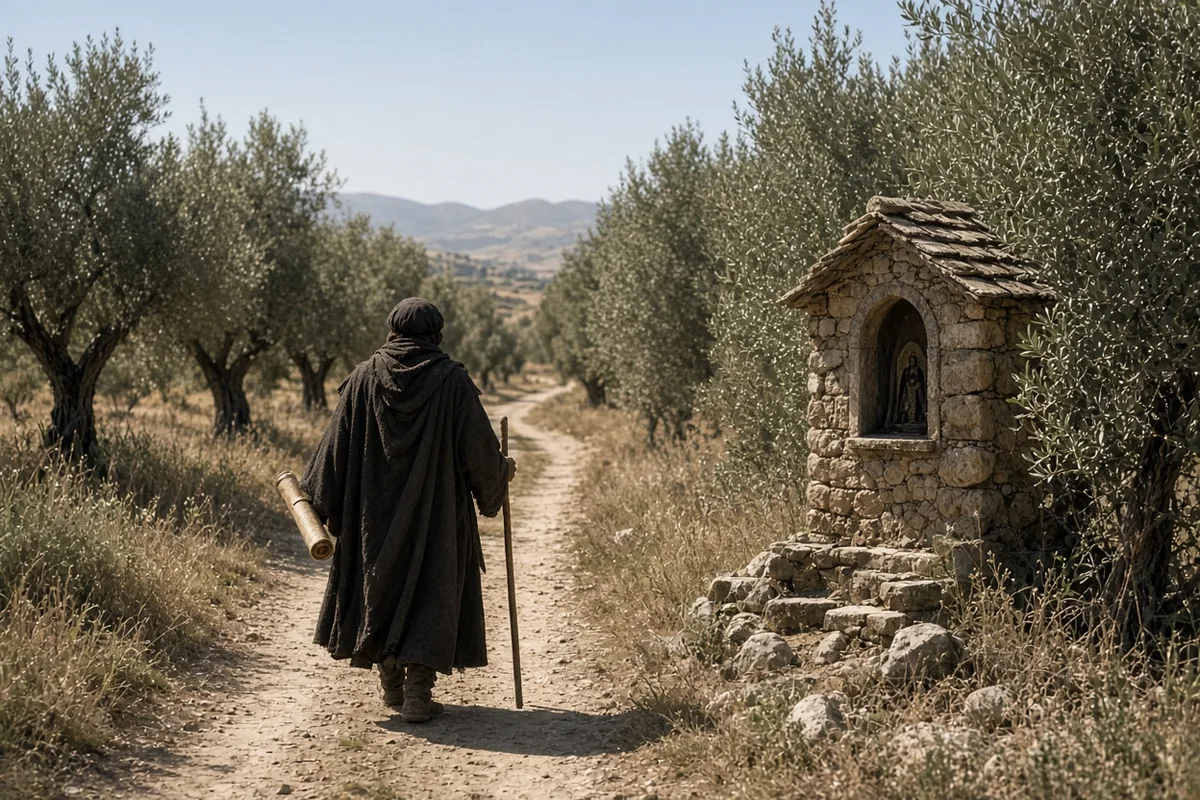 Alphonsus traveled on foot through the countryside of the Kingdom of Naples toward remote mountain villages.