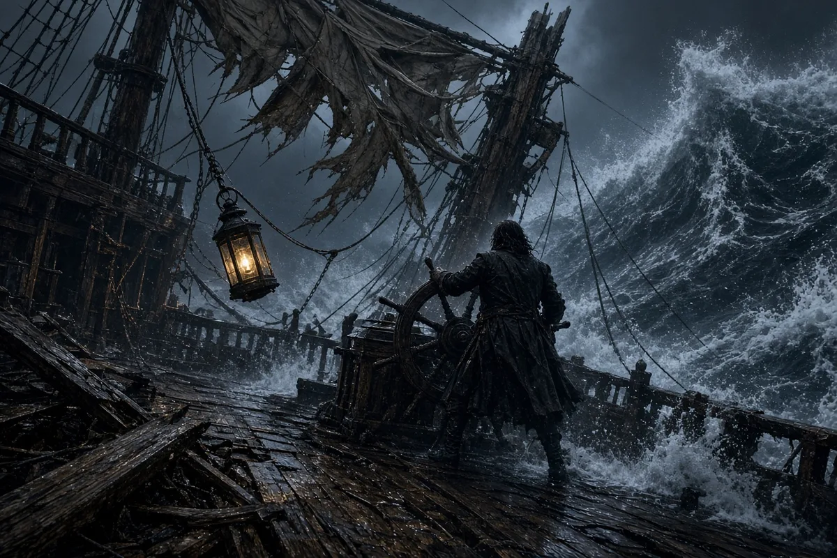 In 1748, a violent storm at sea nearly killed John Newton, sparking the spiritual crisis that would eventually turn him away from the slave trade.
