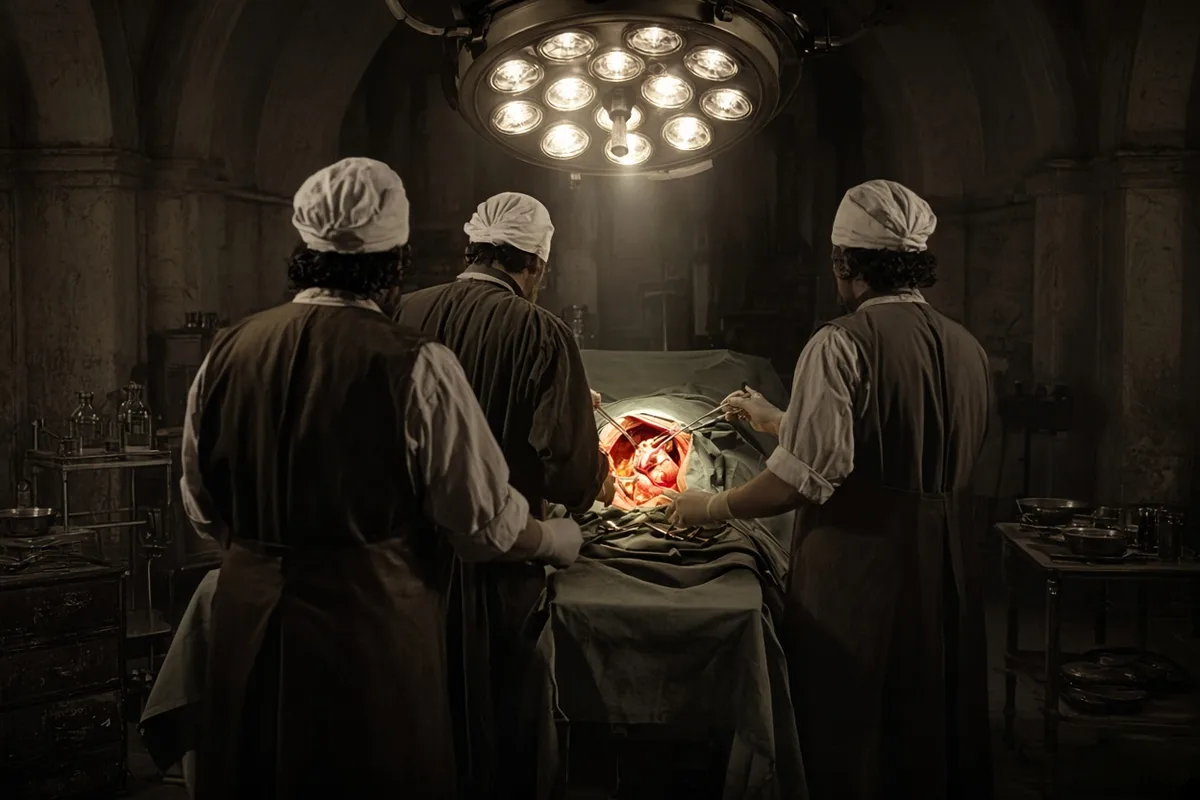 The diseased heart of patient Louis Washkansky was excised during the pioneering surgery.