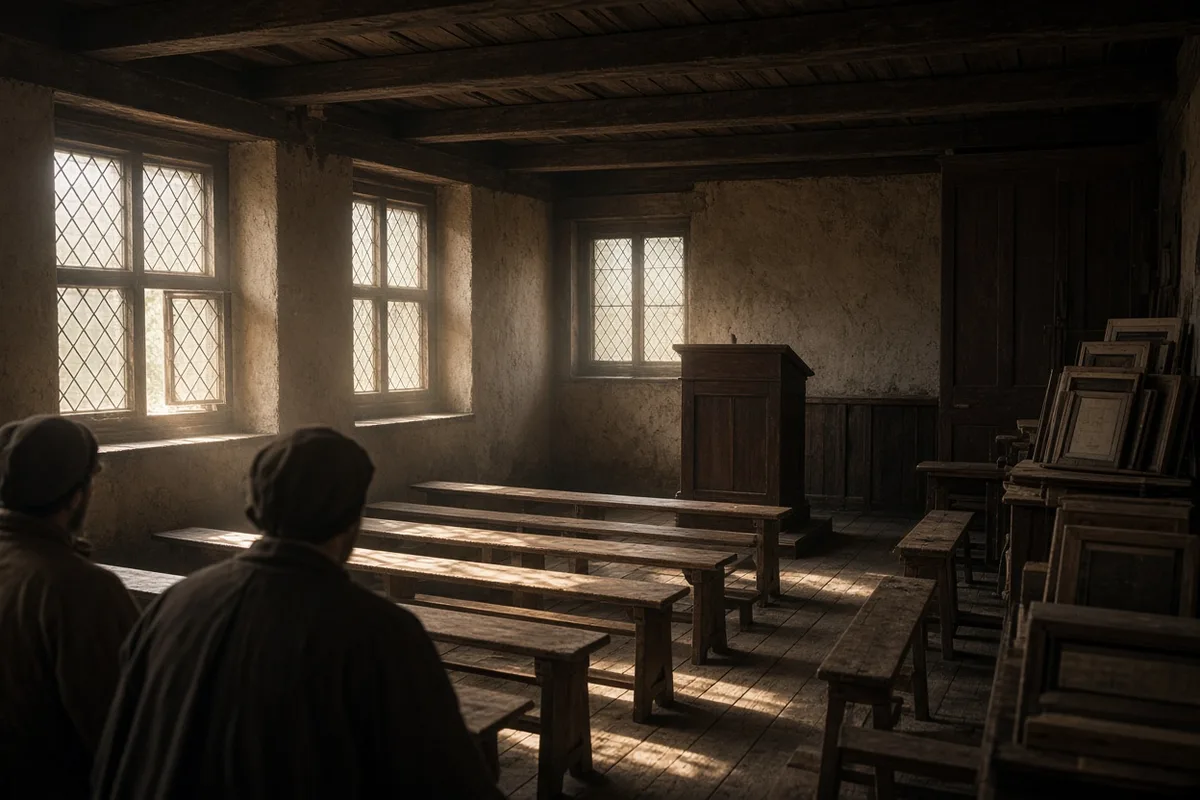 A rented room in Gloucester was prepared as the site for the first Sunday school classes.