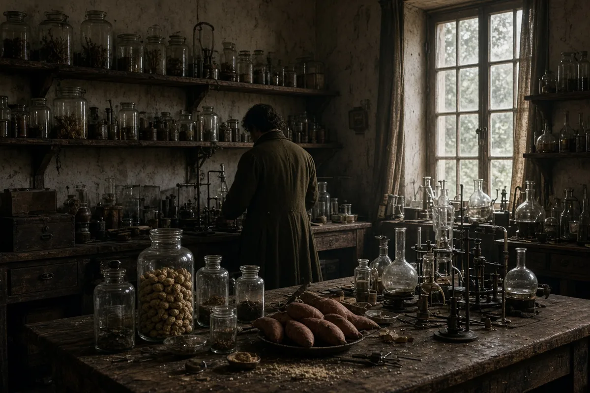 Carver called his modest laboratory at Tuskegee Institute 'God's little workshop,' where he conducted his agricultural experiments.