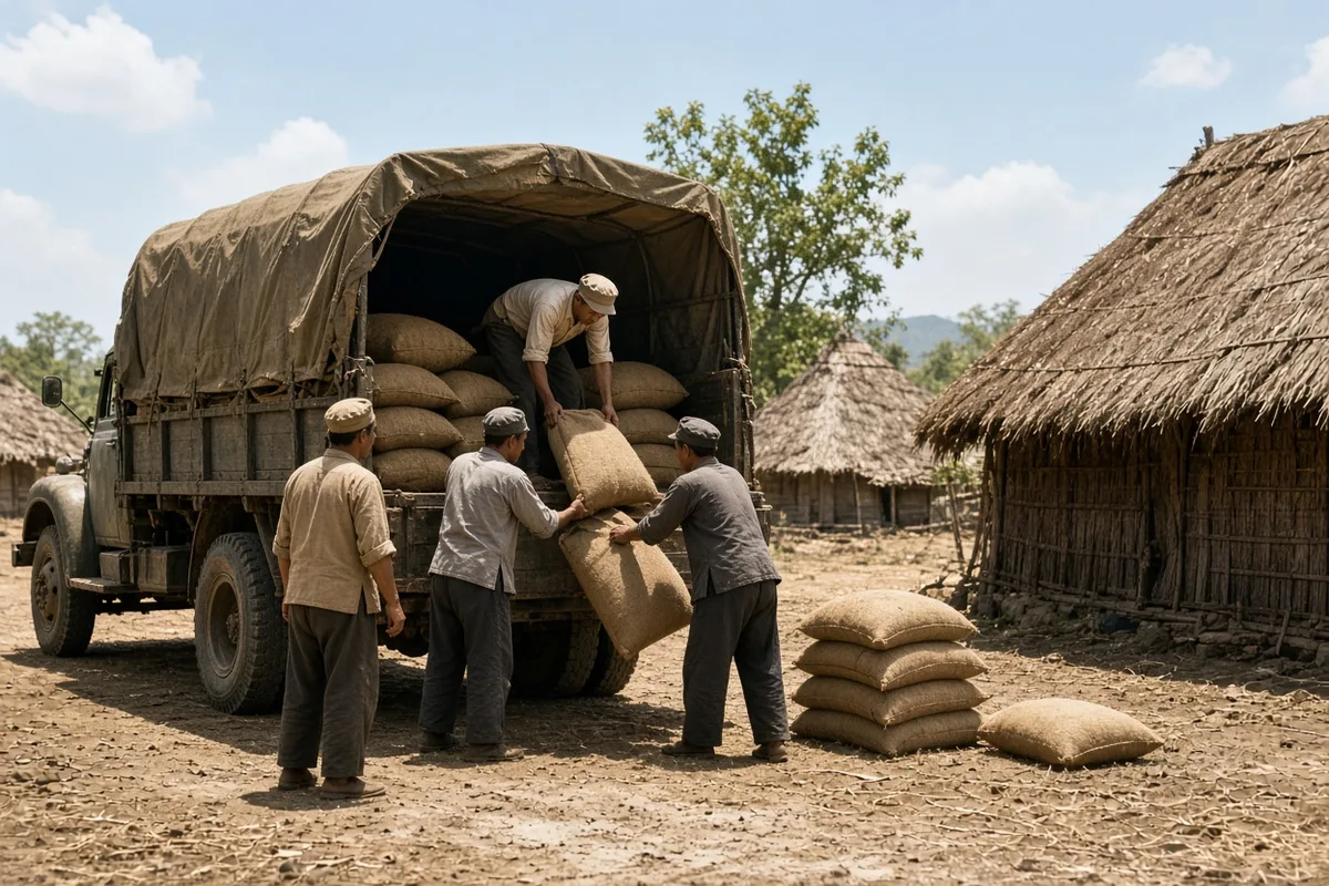 Feeding programs reached additional war-affected villages as the organization grew.