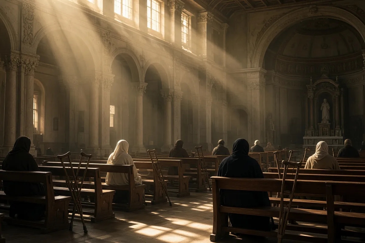 Many reported sudden relief while praying in the basilica after immersion.
