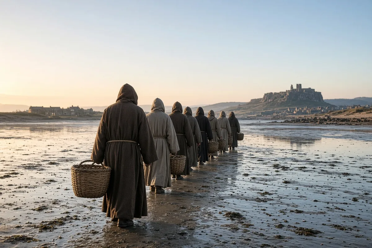 From Lindisfarne the monks traveled into Northumbria to spread their message.