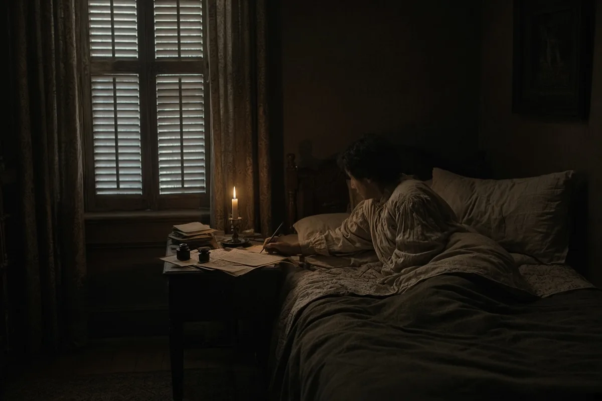 After a crippling injury left her largely bedridden for her final twenty years, Carmichael continued writing dozens of books from her room.