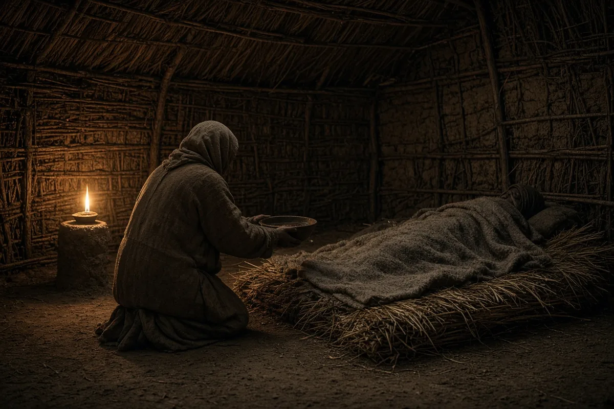 Cuthbert aided the sick by providing care and comfort during the plague.