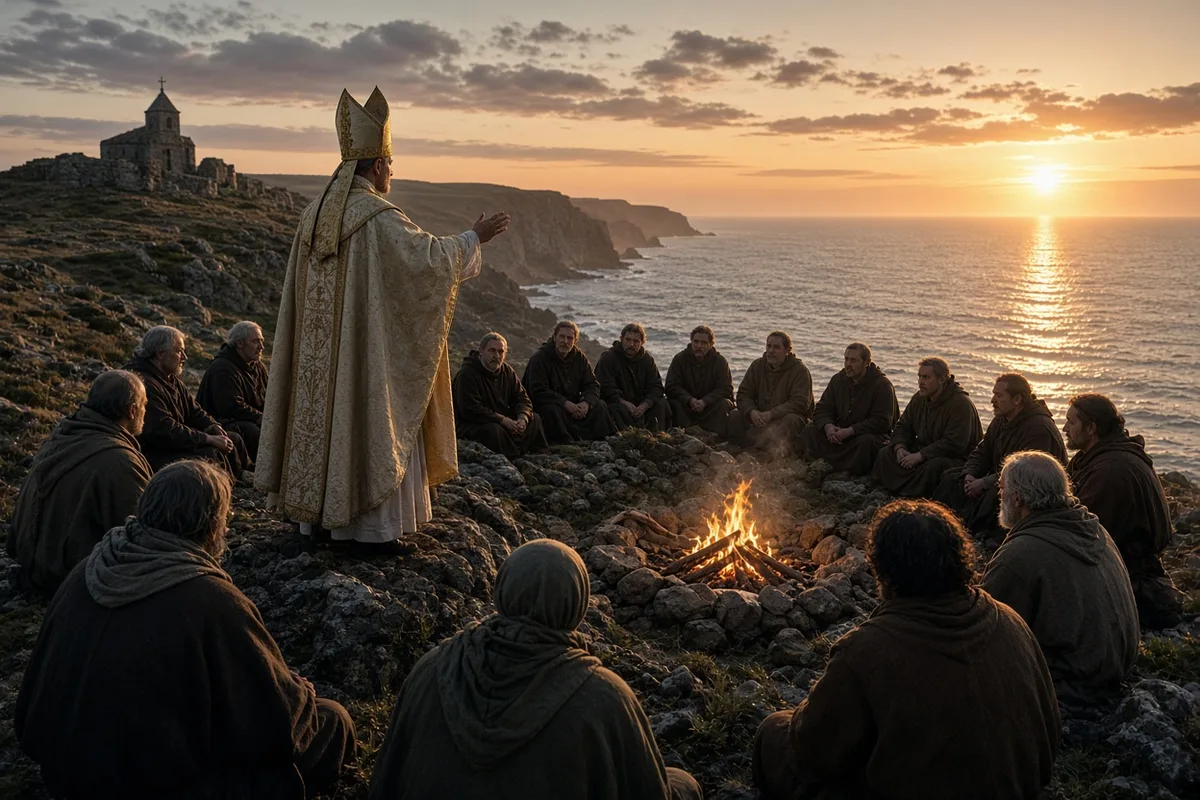 His plague ministry preceded his consecration as bishop of Lindisfarne.