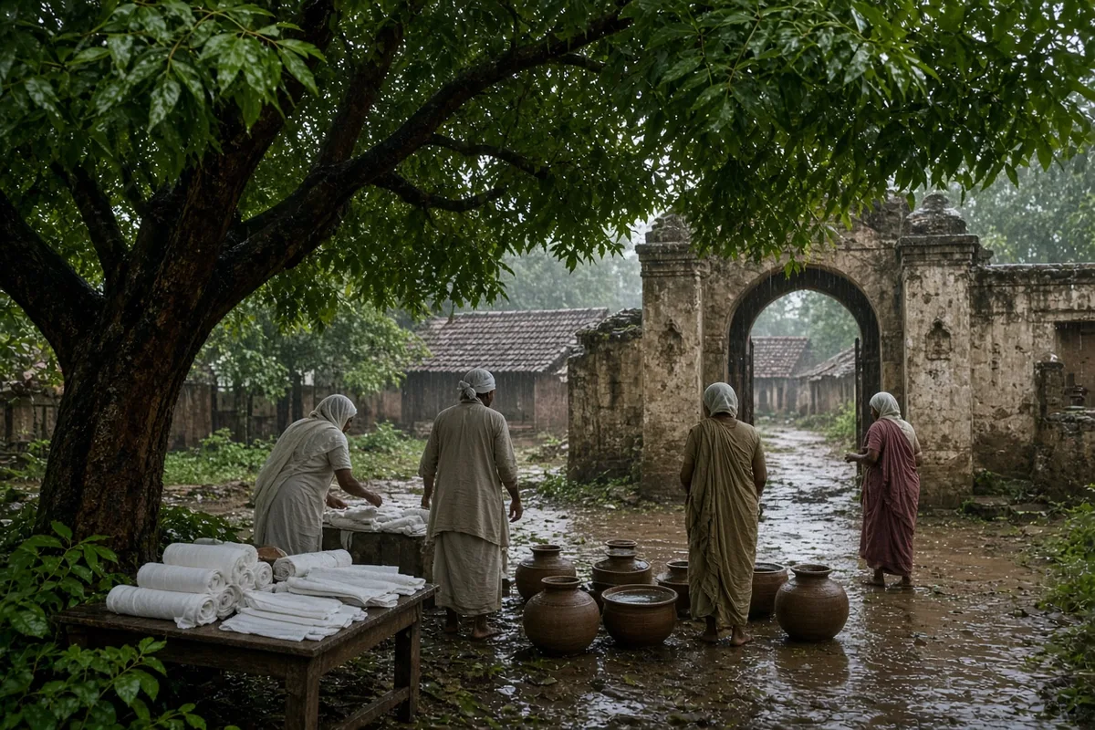 The community supplied fresh bandages and washing water as part of ongoing daily assistance to the sufferers.