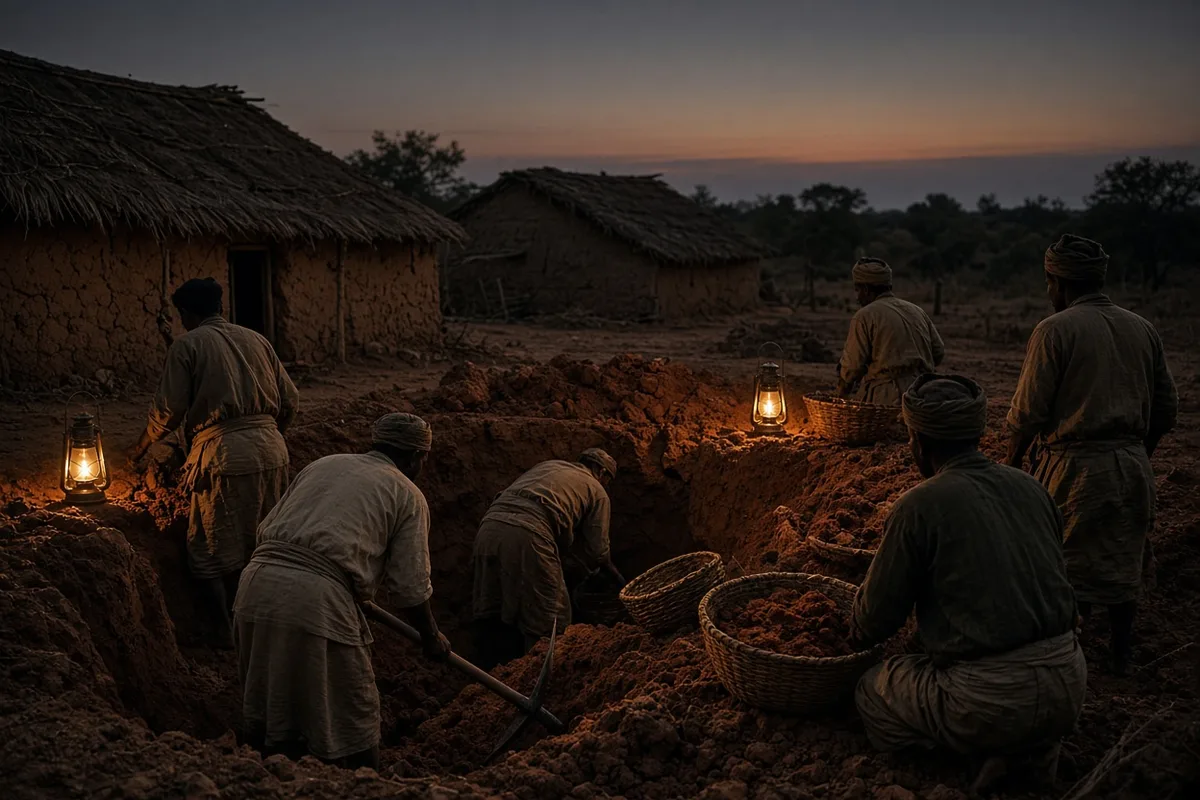 Villagers improved the colony by constructing a well to provide clean water for the residents.