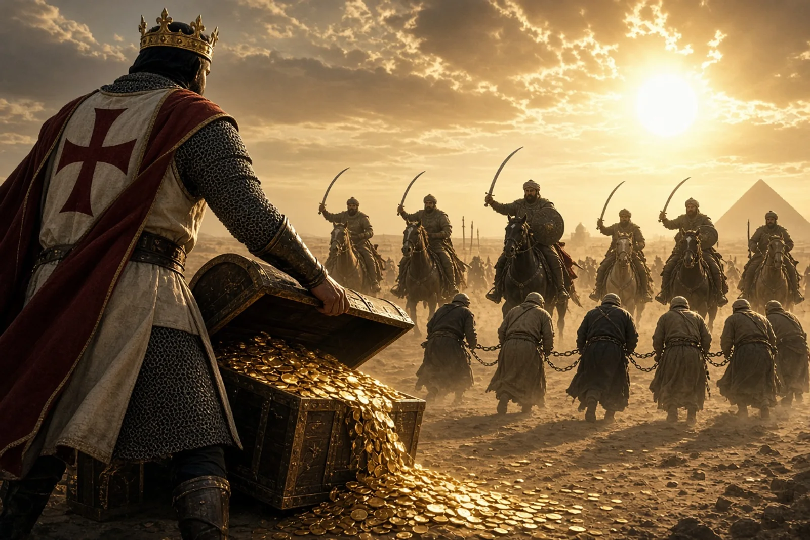 St. Louis IX Ransoms Christian Prisoners in Egypt