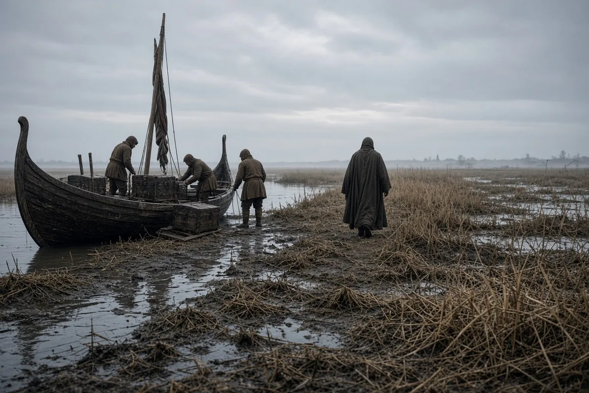 Boniface arrived in Frisia in 754 to continue his missionary efforts among the pagan population.